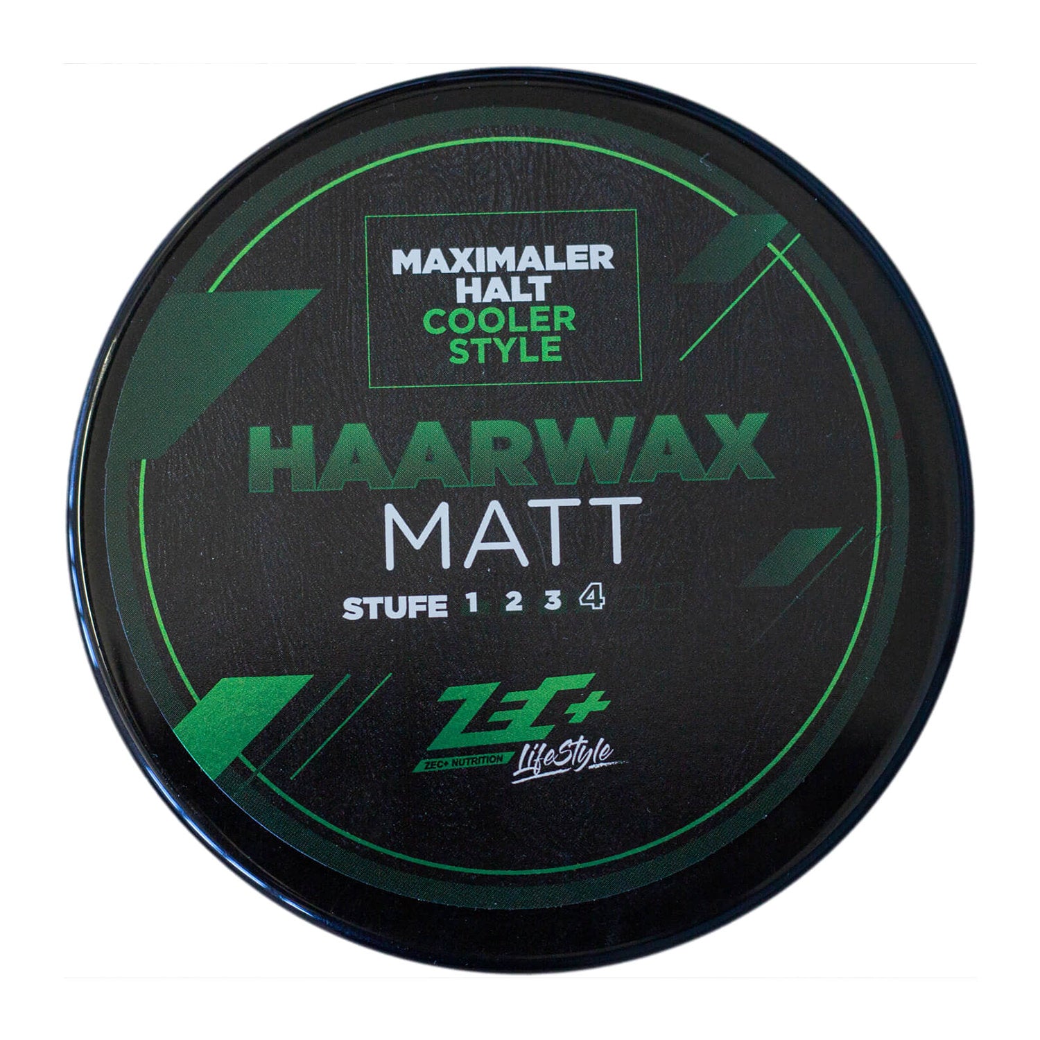 Zec+ Lifestyle Haarwax matt Finish Stufe 4 Dose Oberseite