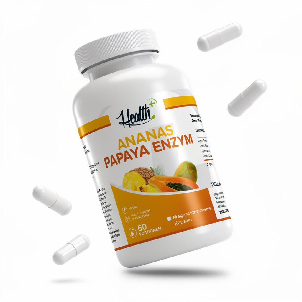 HEALTH+ ANANAS-PAPAYA-ENZYME, 120 Kapseln