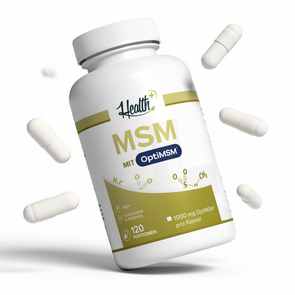 HEALTH+ MSM Kapseln mit OptiMSM®, 120 Kapseln
