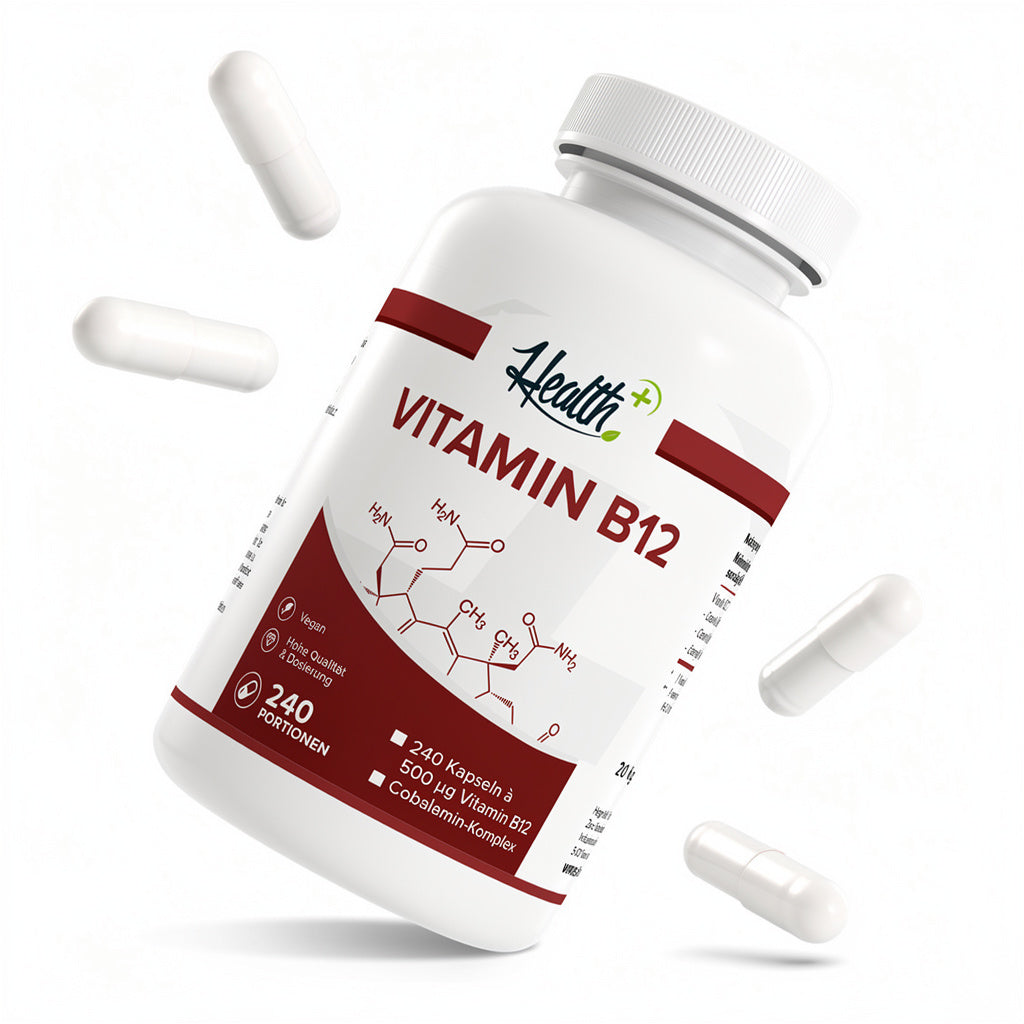 HEALTH+ VITAMIN B12, 240 Kapseln