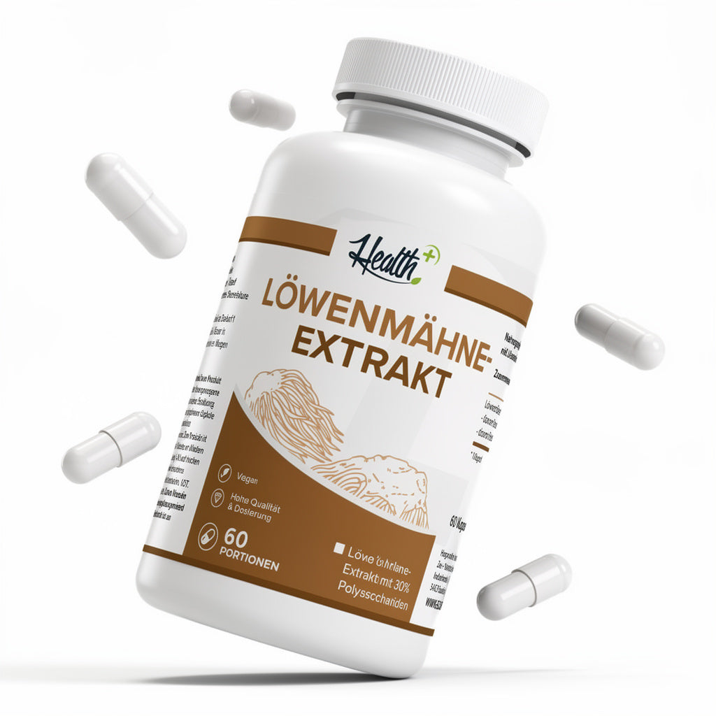 HEALTH+ LÖWENMÄHNE EXTRAKT, 60 Kapseln