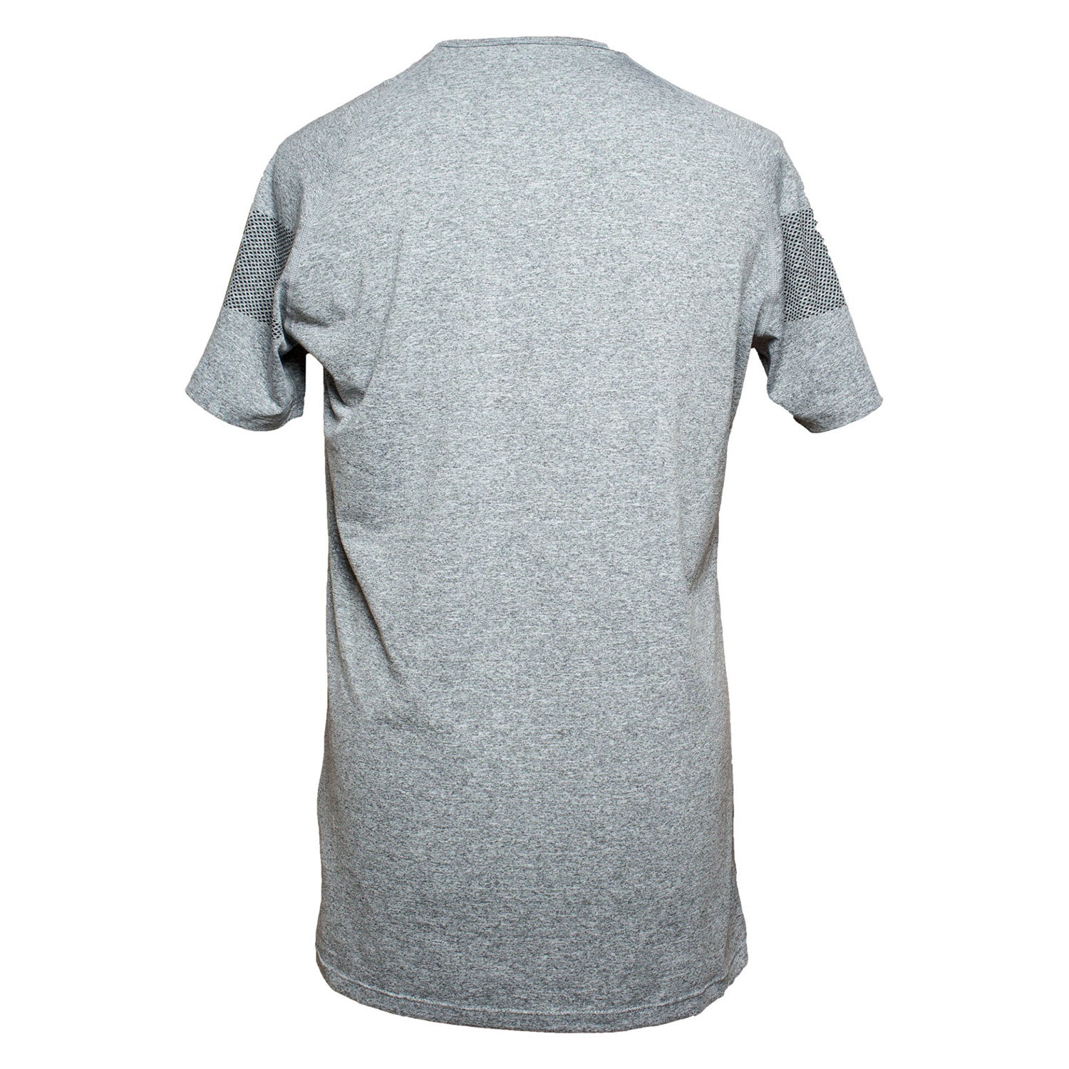 Zec+ Herren T-Shirt dunkelgrau mit Logo und Pfeilmuster, Rückseite