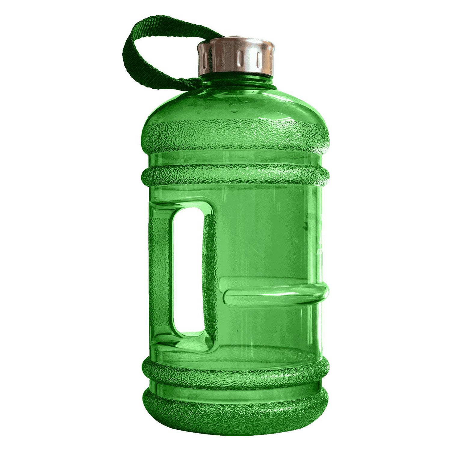 Grüne 2,2L Zec+ Water Jug Rückseite mit Henkel und Schraubverschluss