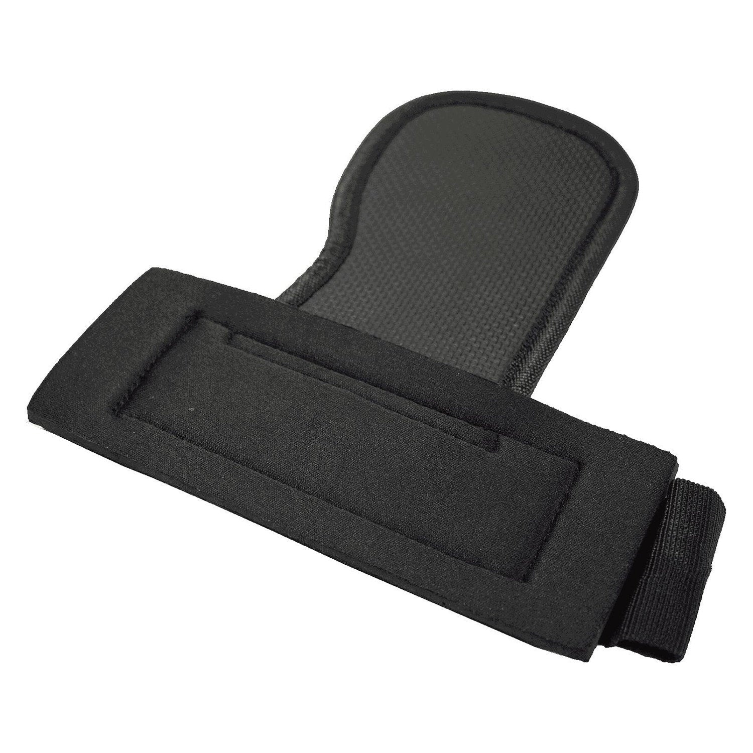 Schwarze Zec+ Lifting Grips übereinanderliegend, Rückseite mit Strukturfläche