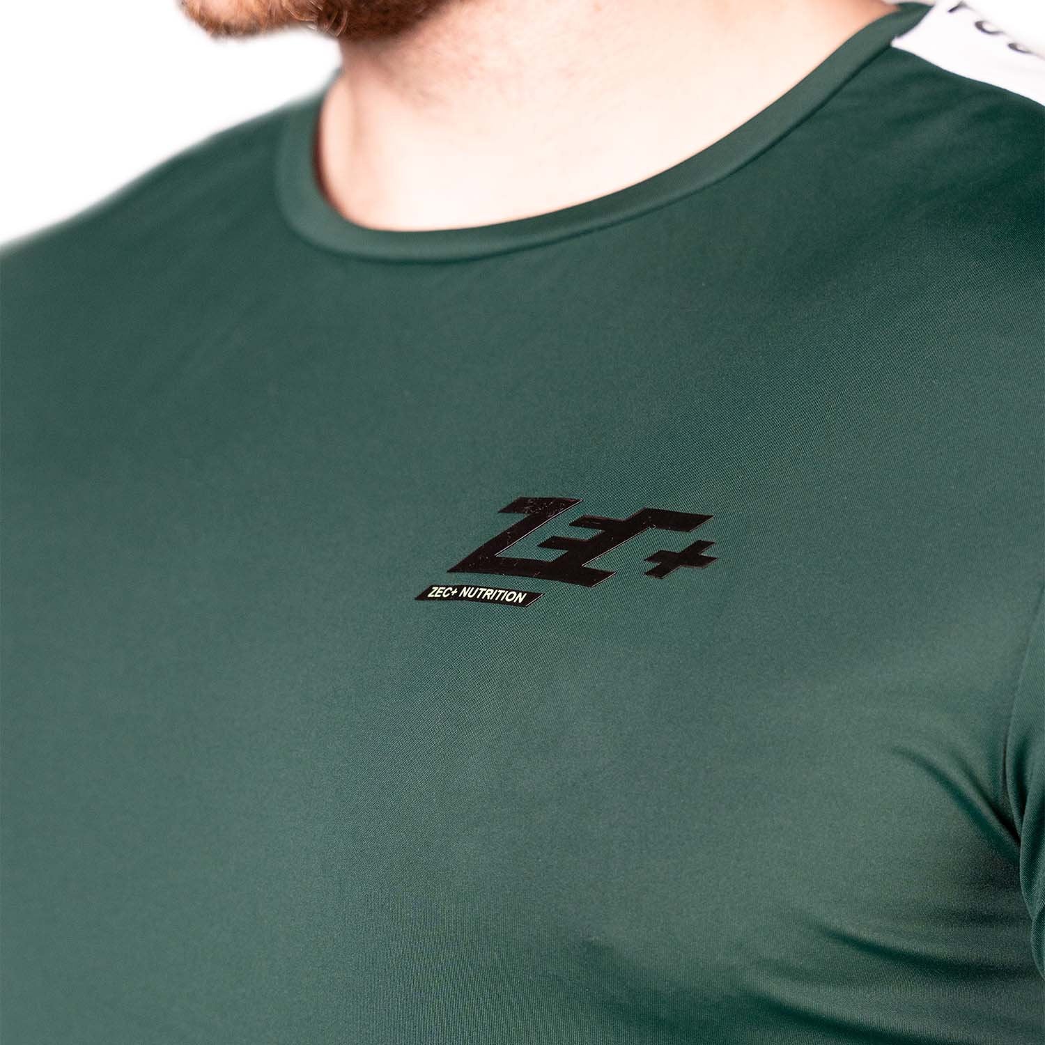 Zec+ Vibes Herren T-Shirt grün, Detailansicht Brustlogo