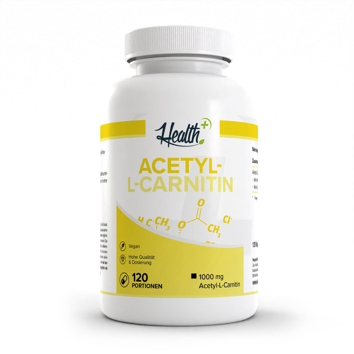 HEALTH+ ACETYL-L-CARNITIN, 120 Kapseln