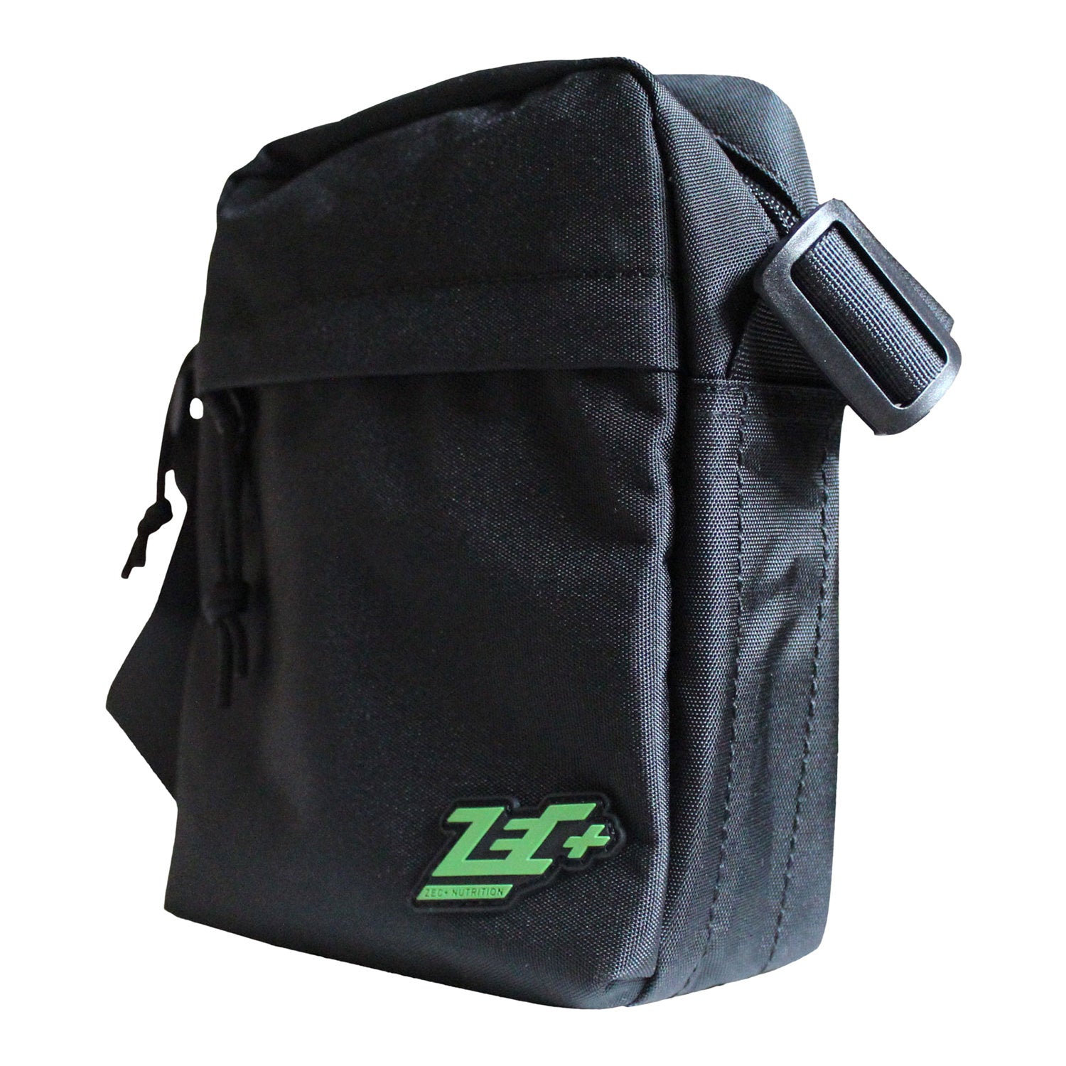 Zec+ Umhängetasche Ticka, schräge Vorderansicht mit Logo