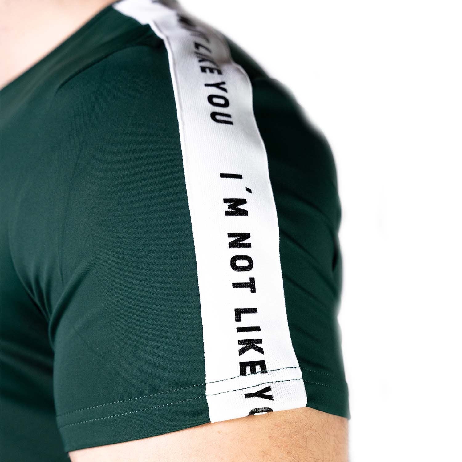 Zec+ Vibes Herren T-Shirt grün, Detailansicht Ärmelaufdruck