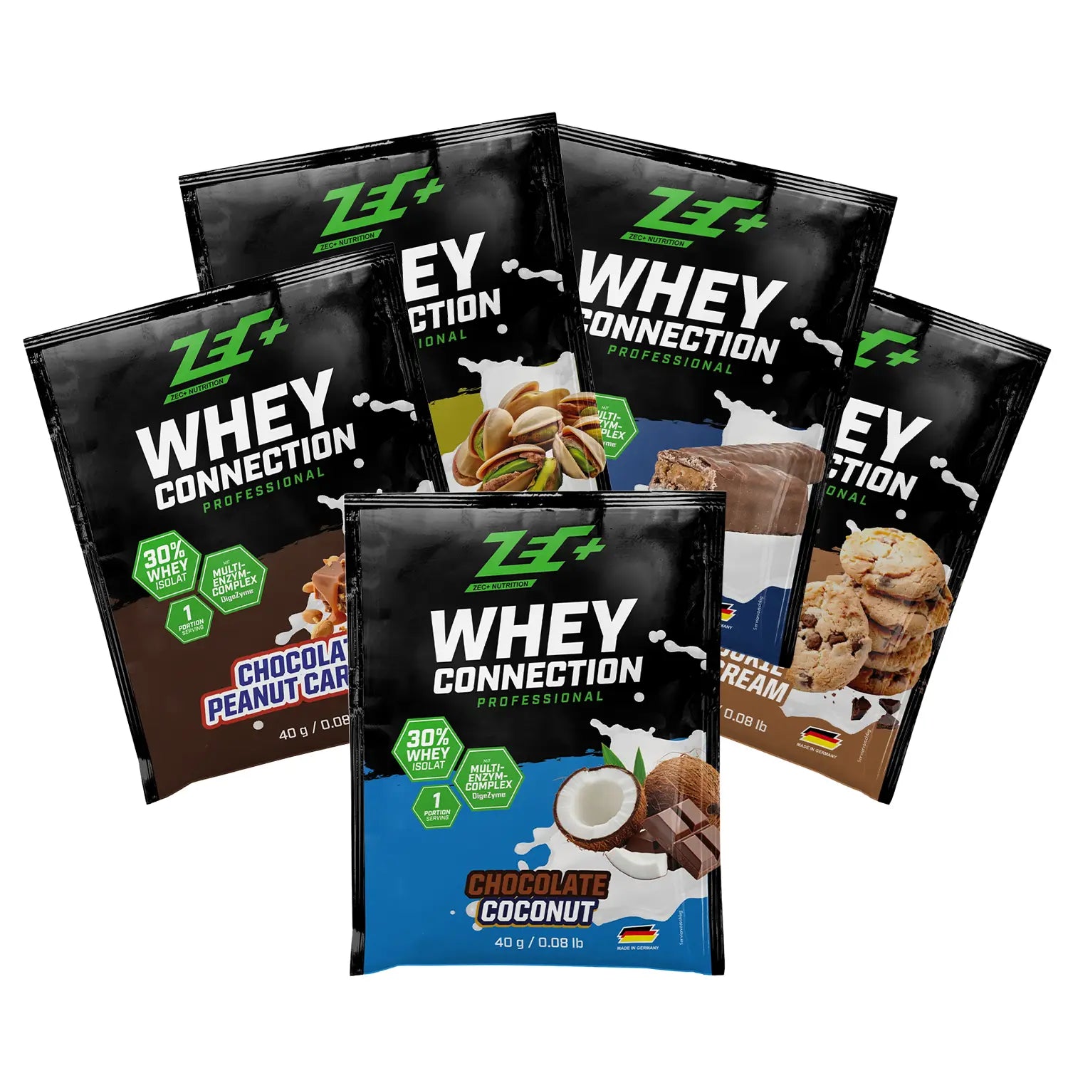 ZEC+ WHEY CONNECTION 5er Sample Pack (verschiedene Sorten)