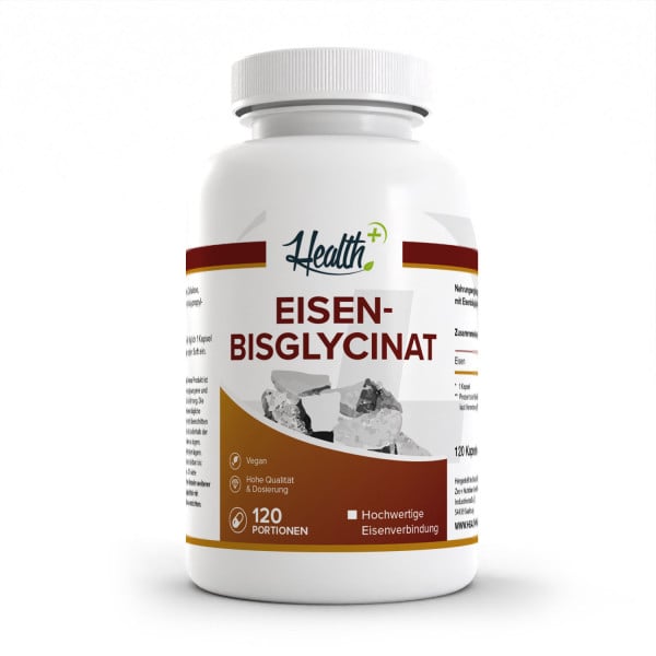 HEALTH+ EISENBISGLYCINAT 120 Kapseln