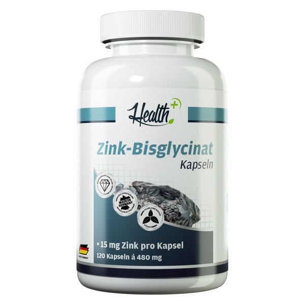 HEALTH+ ZINK-BISGLYCINAT, 120 Kapseln